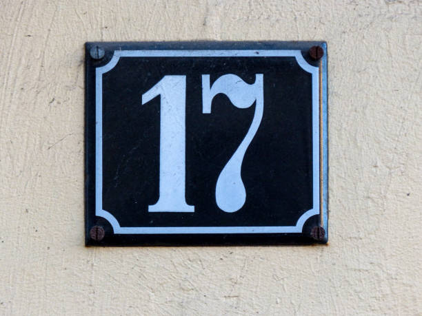 istock Metal home number on a wall 1389824078