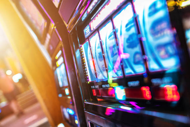 istock Modern Casino Slot Machines Games 1389824972
