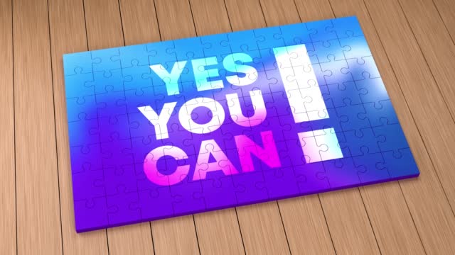 Yes You Can Puzzle Animation.