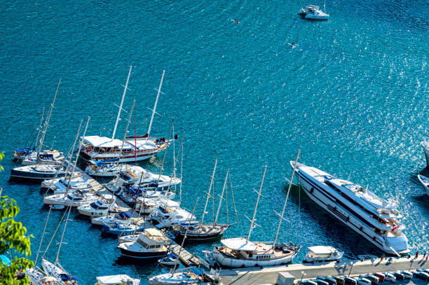istock Ships in the sea at the pier 1389832938