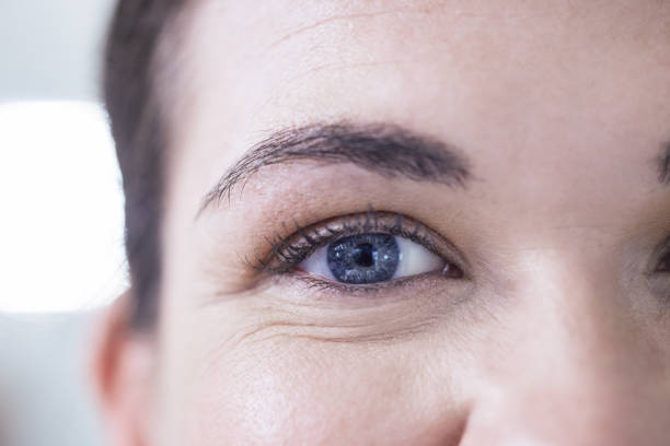 istock Closeup shot of a young female lab technicians face 1389835260