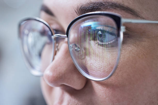 istock Closeup shot of a young female lab technicians face 1389835276