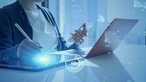 istock Data analysis. Business chart. Financial technology. FinTech. Marketing. Management strategy. 1389837598