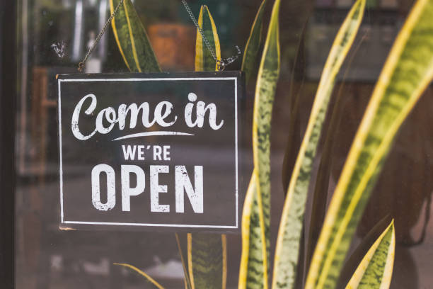 istock Text on vintage black sign 