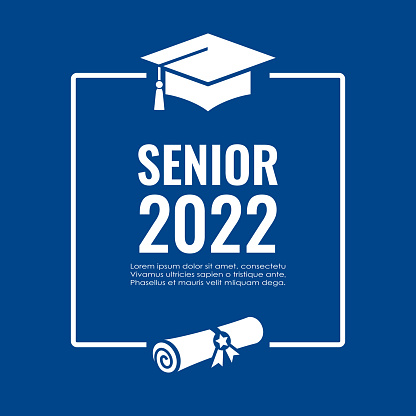 Graduation poster design, senior class of 2022 year