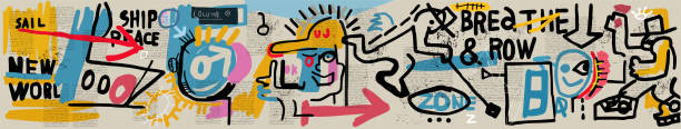 illustrations, cliparts, dessins animés et icônes de graffiti - graffiti