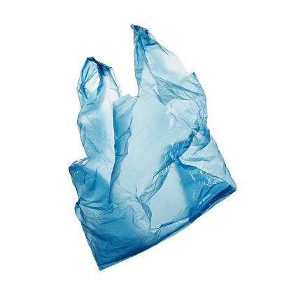 Used empty plastic grocery bag