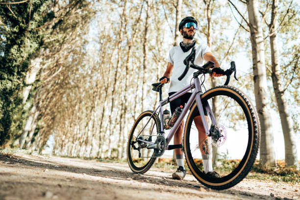 istock gravel cyclist in the nature 1389850197