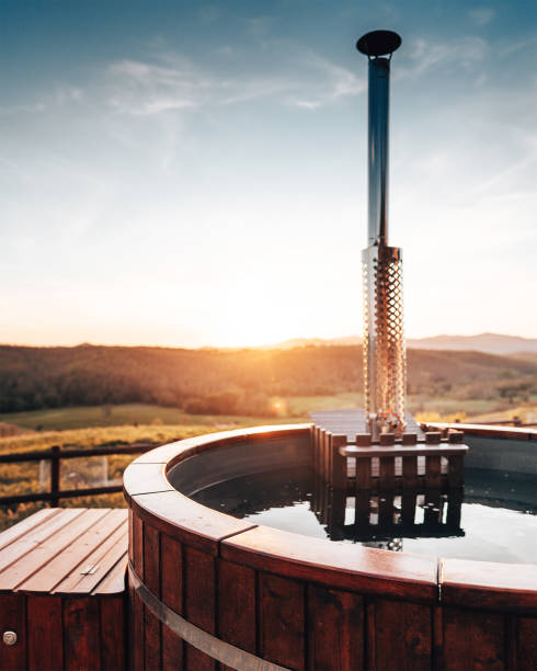 istock relax in the hot tub at dusk 1389850572