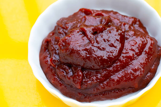 istock Gochujang spicy sauce, Korean traditional red pepper paste. 1389851224