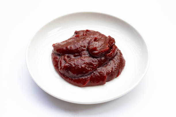 istock Gochujang spicy sauce, Korean traditional red pepper paste. 1389852472