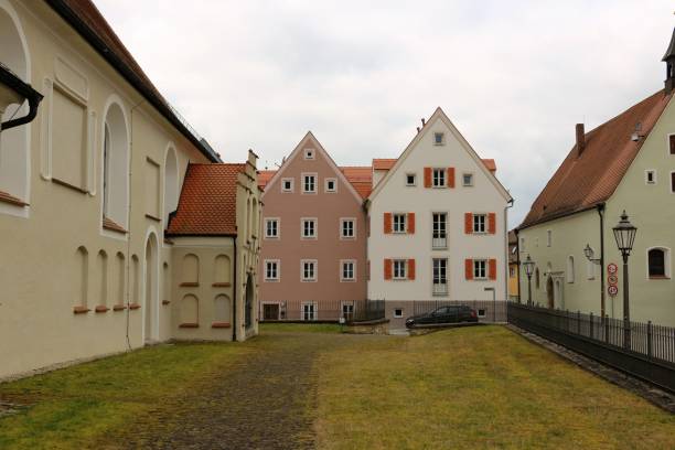 istock Cloudy winter day in Berching in Bavaria 1389853875