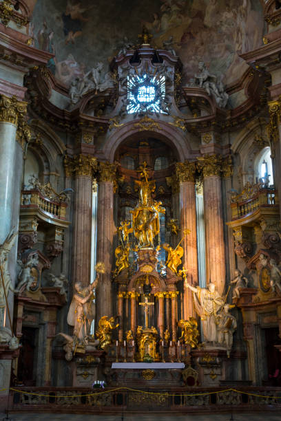 istock Interior of St. Nicholas Church Prague 1389857154