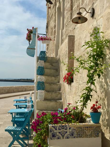 Outdoor dining in Lecce, Italy.
