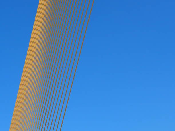 Blue background and yellow lines