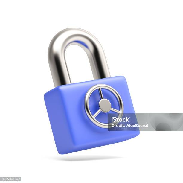 Lock With A Safe Handle Stock Photo - Download Image Now - Three Dimensional, Lock, Locking