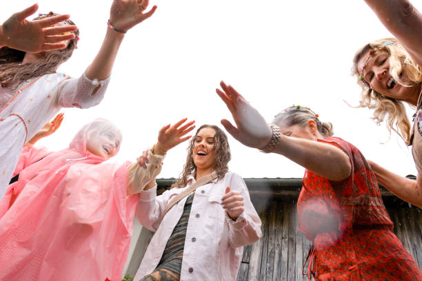 istock Friends Singing in the Rain 1389862335