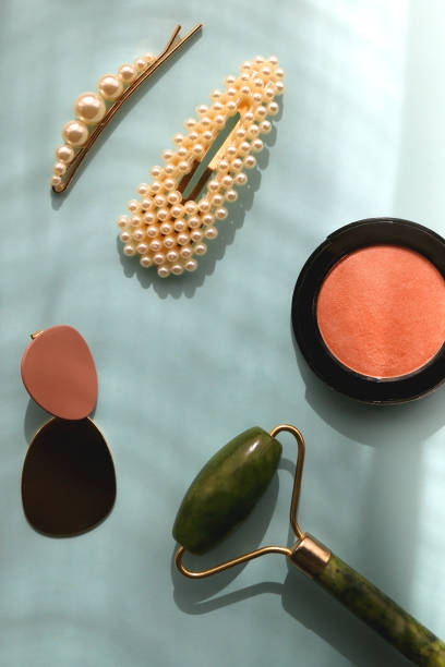istock Beauty Products and Gold Accessories 1389863656