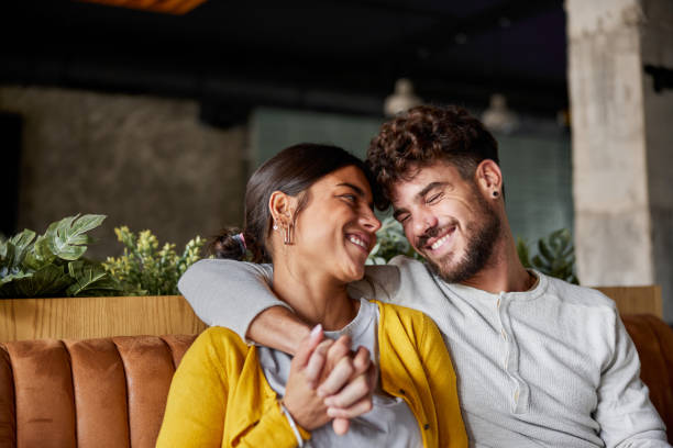istock Happy couple embracing with great affection. 1389866699