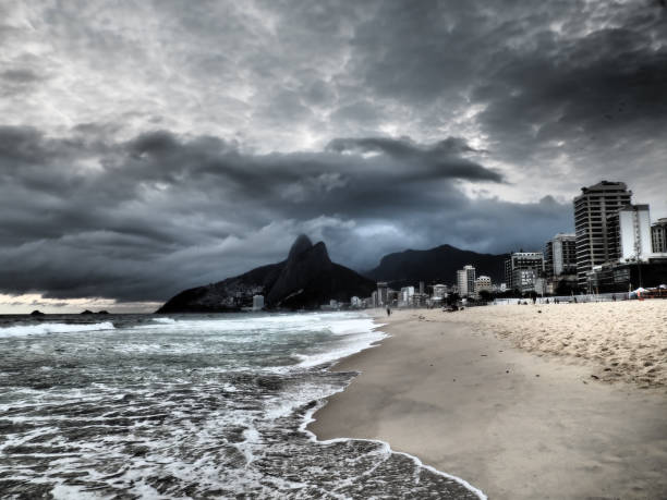 istock Ipanema beach in Rio de Janeiro, artistic shot 1389870868