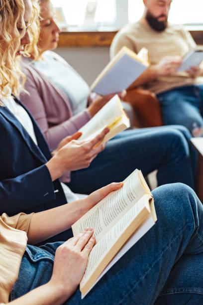 istock Enjoying Book Club 1389876229