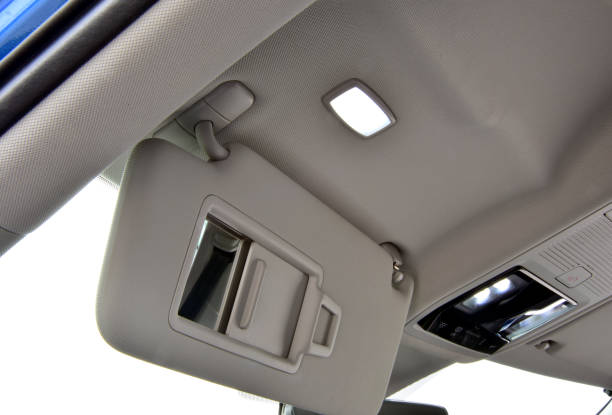 istock Sun visor protection in the car 1389878631