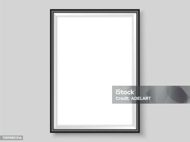 Model Frame Template Photoframe Template Realistic Stylish Frame Mock Up Vector Vector ...