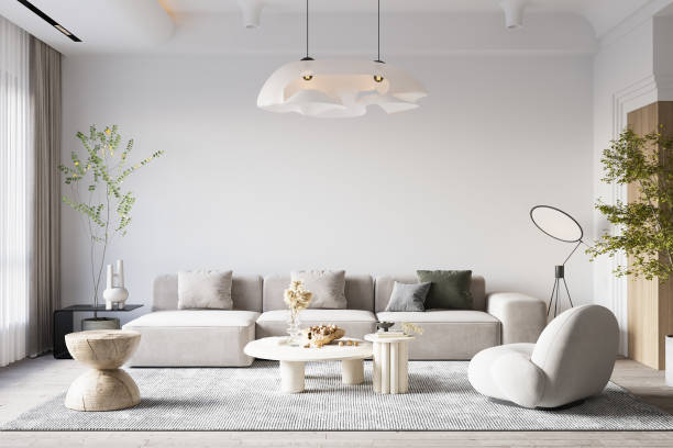 istock Living Room Wall Mockup 1389889551