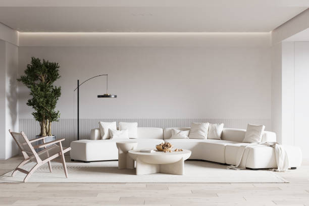 istock Living Room Wall Mockup 1389889601