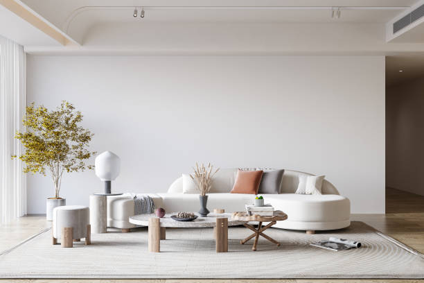 istock Living Room Wall Mockup 1389889610