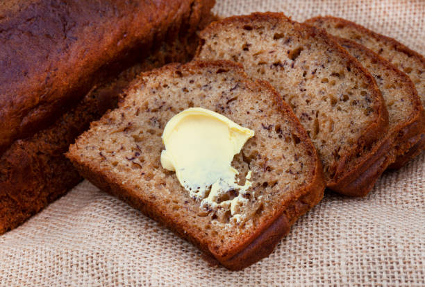 fresh baked banana bread
