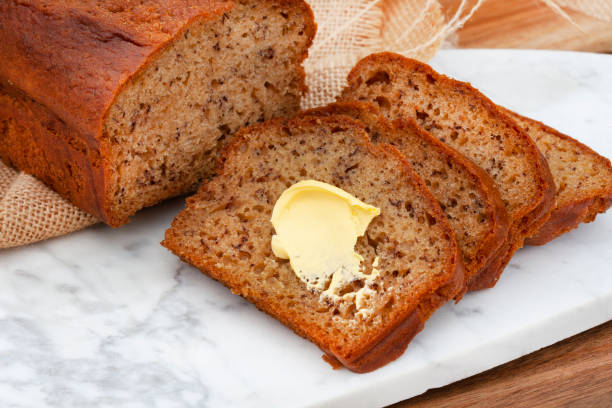 fresh baked banana bread