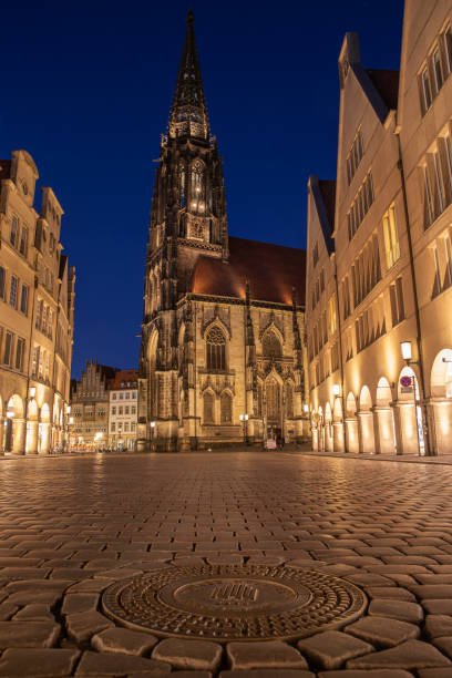 istock night cityscape munster germany church 1389894362