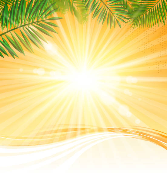 shiny wave Drawn of vector blank sky light. This file of transparent and created by illustrator CS6. sunny day stock illustrations