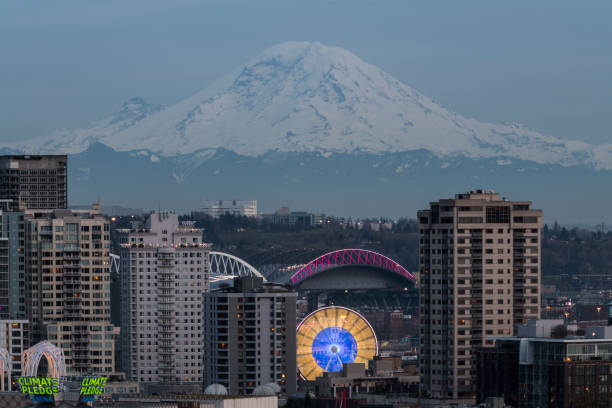 seattle - keyarena - fotografias e filmes do acervo