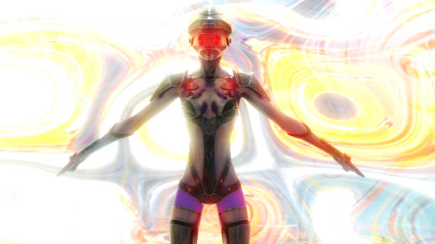 istock Artistic 3D  illustration of a science fiction scene 1389906607