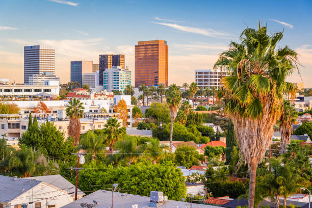 istock Beverly Hills, California, USA Rooftop Skyline 1389906735