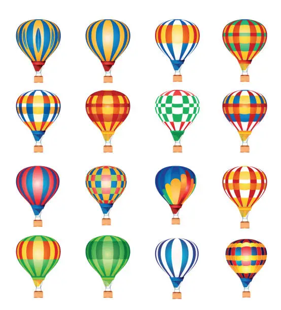 Vector illustration of Hot Air Ballon