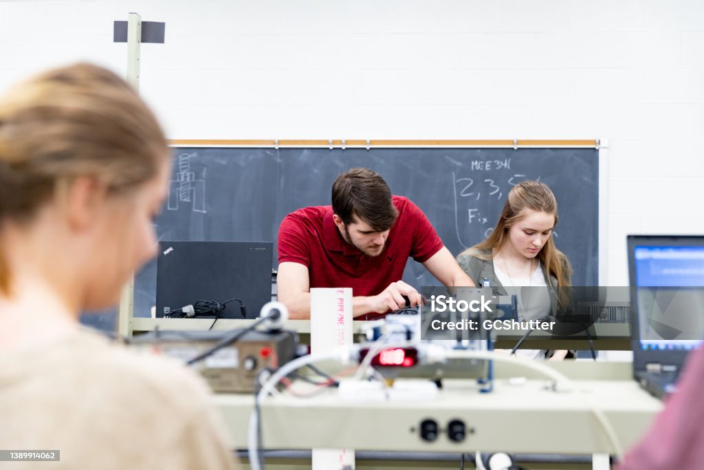 Workin Science Group Of Engineering Student Working In Science Lab Stock Photo ...