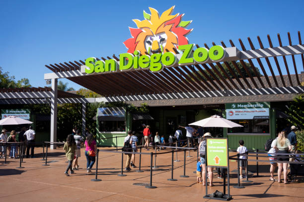 サンディエゴ動物園 - zoo sign entrance the ストックフォトと画像