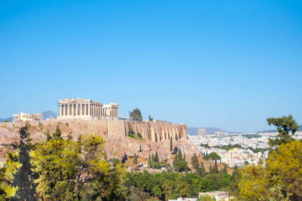 istock Panoramic view of Athens and the Acropolis, Greece. 1389925496