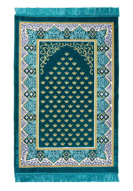 istock Muslim Prayer Rug Isolated On White Background 1389939093