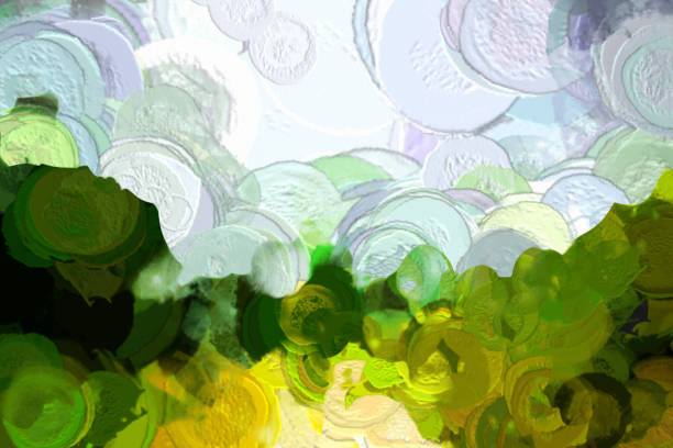 Summer Landscape Hills and Horizon Digital Illustration