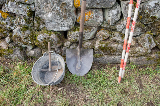 istock tools leaning against a wall in an archaeological excavation 1389953515