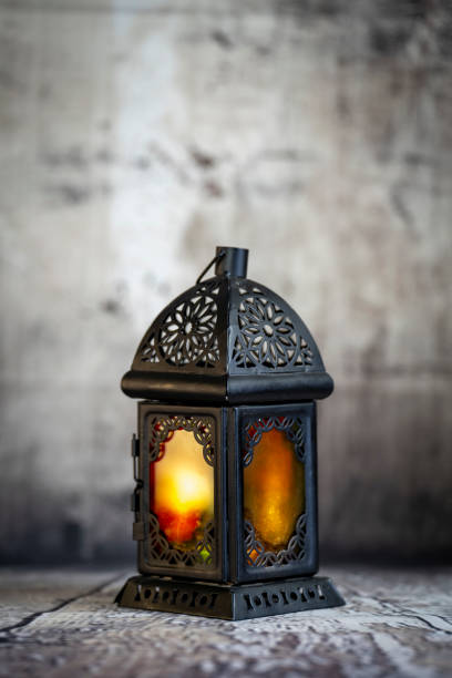 istock Ramadan lantern  lighten up in a vintage mood or environment . 1389954476