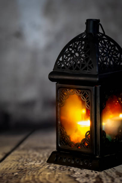istock Ramadan lantern  lighten up in a vintage mood or environment . 1389954480