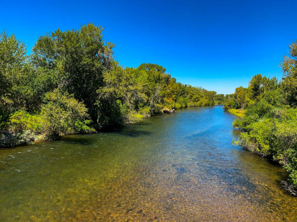 ボイジー、アイダホ州ボイシ川 - boise river ストックフォトと画像