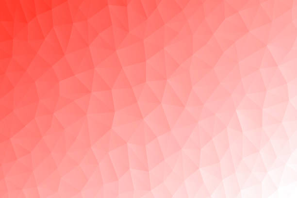 ilustrações, clipart, desenhos animados e ícones de mosaico poligonal com gradiente vermelho - fundo geométrico abstrato - baixo poly - red backgrounds pastel colored abstract