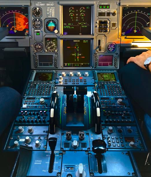 istock Airplane Fly to new york 1389955947