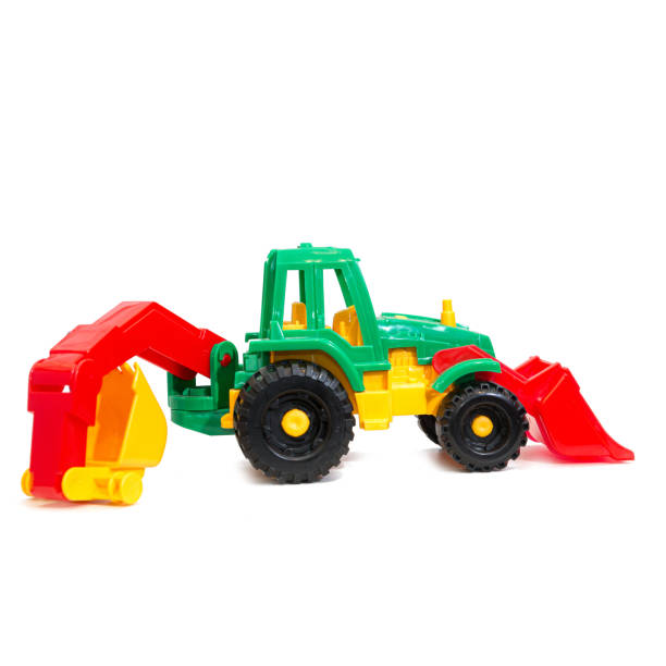 istock colorful children's tractor toy on a white background 1389958055